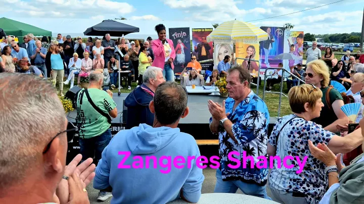 Sfeerfoto van een optreden van Shancy